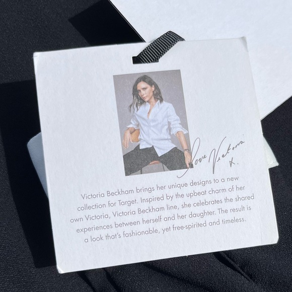 Victoria Beckham for Target Black Collared Bunny Shift Dress Size XS NWT - Picture 10 of 11